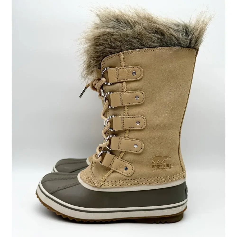 SOREL Womens Joan of Arctic Winter Boots US 7 EU 38 Tan Waterproof EUC